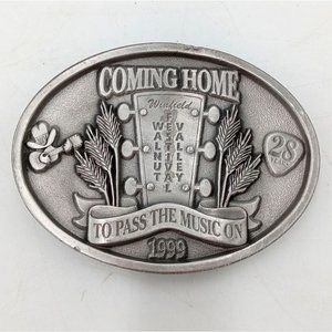 Walnut Valley Bluegrass Festival Vintage 1999 Belt Buckle RARE Winfield Kansas